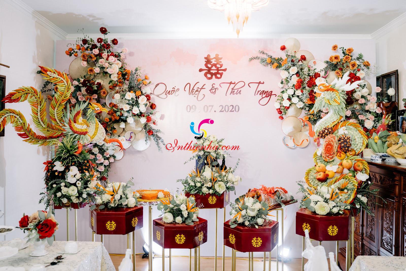 Mẫu backdrop phông cưới hỏi