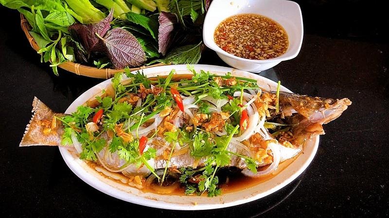 Cá chẽm hấp Hồng Kông