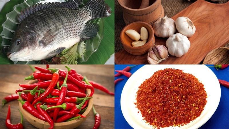 Nguyên liệu món ăn khô cá rô phi