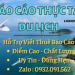 Top 20 Đề Tài Báo Cáo Thực Tập Du Lịch Và Bài Mẫu