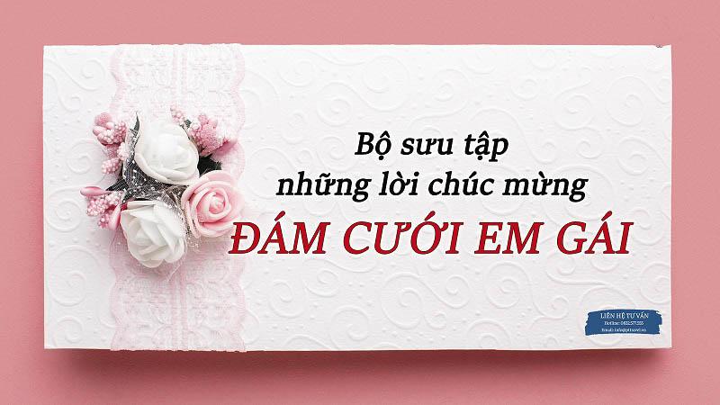 Lời chúc mừng đám cưới em gái