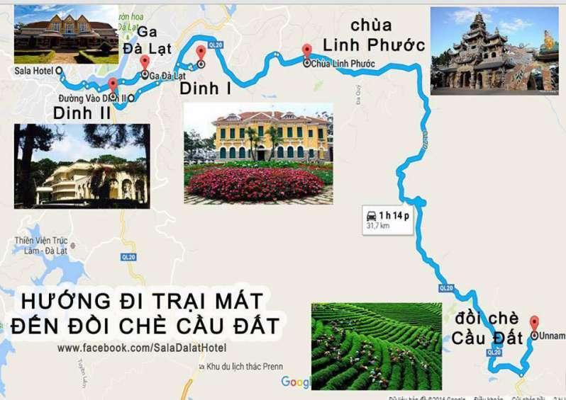 Bản đồ Đà Lạt Google Map