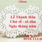 Bảng tên cô dâu chú rể treo backdrop - Mã: SK - 100