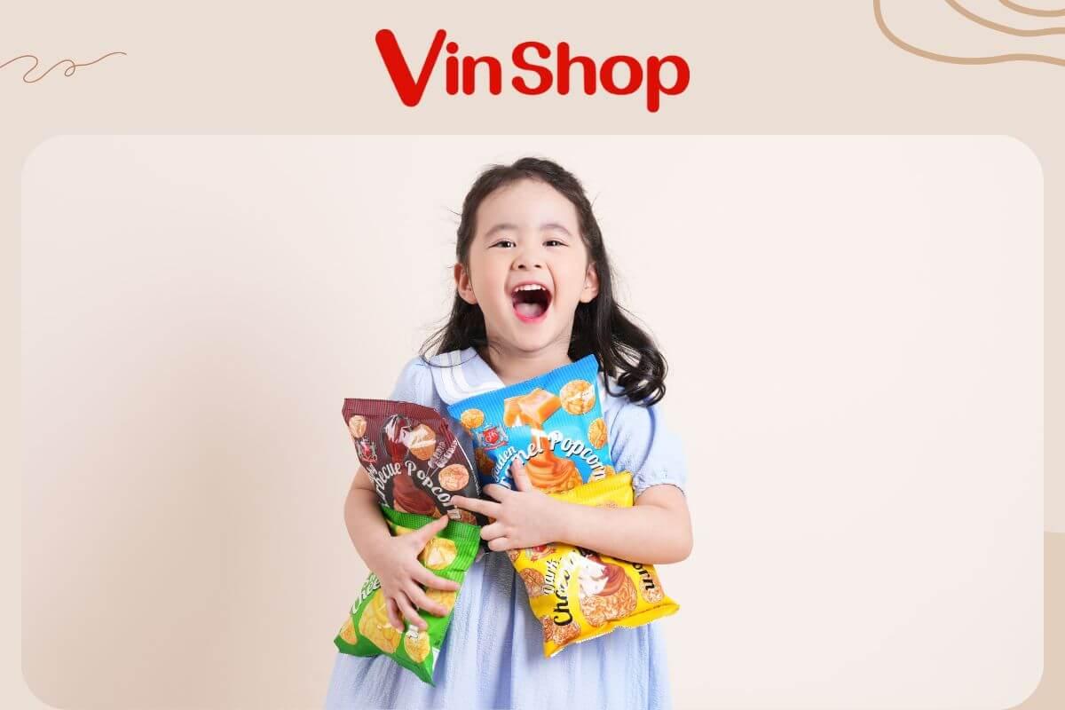 Bắp rang GPR đóng gói 40g nhỏ gọn và có đa dạng hương vị đáp ứng thị hiếu của mọi khách hàng