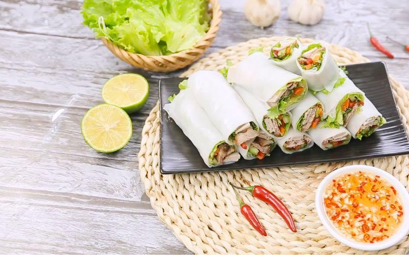 Nguyên liệu làm phở cuốn thập cẩm