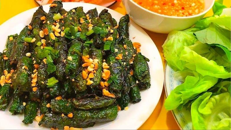 Bò cuộn lá lốt