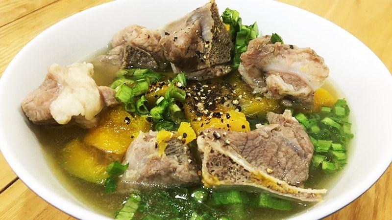 Canh Bí Đỏ Hầm Xương