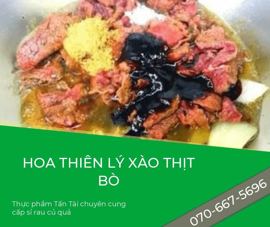 Tổng hợp bông thiên lý xào cực ngon