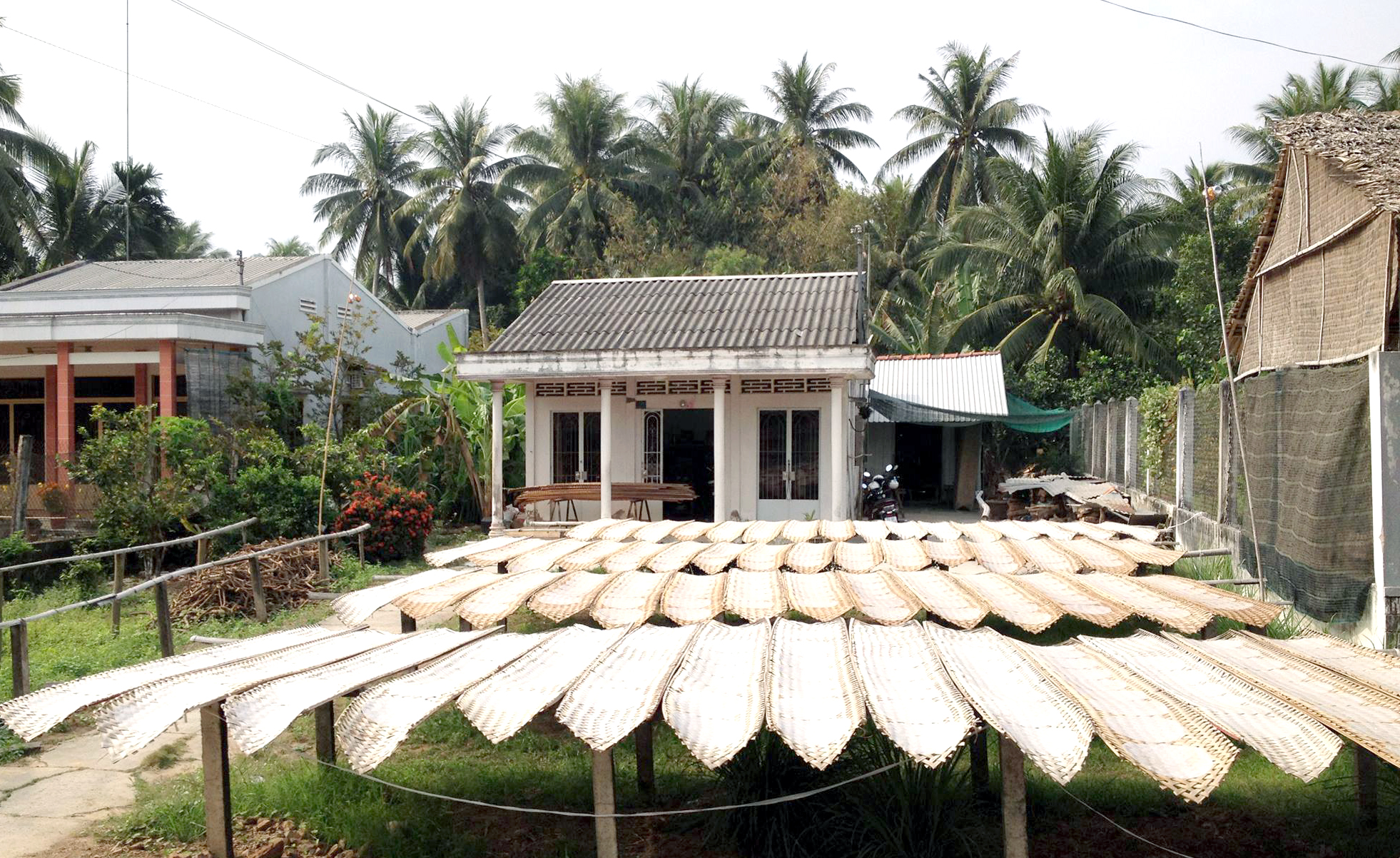 Làng nghề bánh tráng Mỹ Lồng