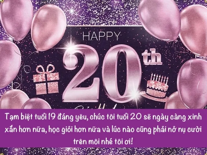 30 câu chúc mừng sinh nhật tuổi 20