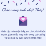 55 lời chúc mừng sinh nhật thầy giáo ngắn gọn, chân thành hay nhất