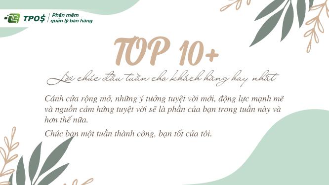 lời chúc đầu tuần hay nhất