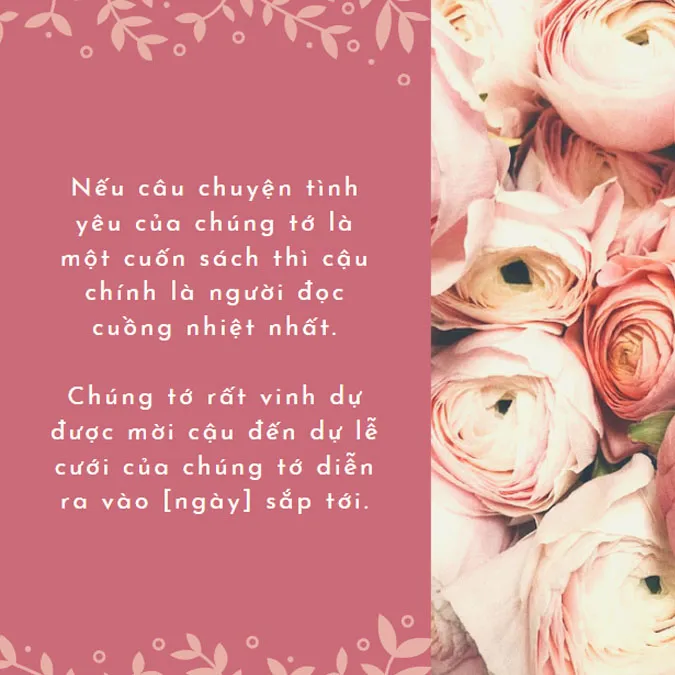 stt mời cưới