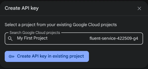 Select project
